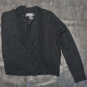 black cardigan